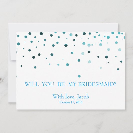 Blue Glitzer wird meine Einladung sein (Vorderseite)