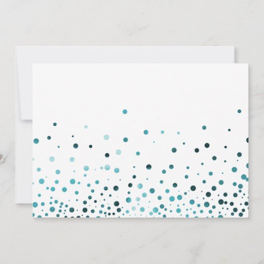 Blue Glitzer wird meine Einladung sein (Rückseite)