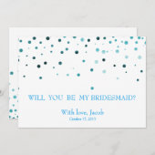 Blue Glitzer wird meine Einladung sein (Vorne/Hinten)