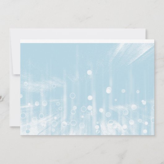 Blue Glitzer wird meine Einladung sein (Rückseite)