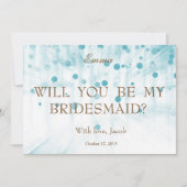 Blue Glitzer wird meine Einladung sein (Vorderseite)