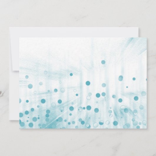 Blue Glitzer wird meine Einladung sein (Rückseite)