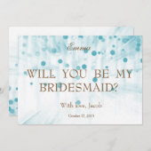 Blue Glitzer wird meine Einladung sein (Vorne/Hinten)