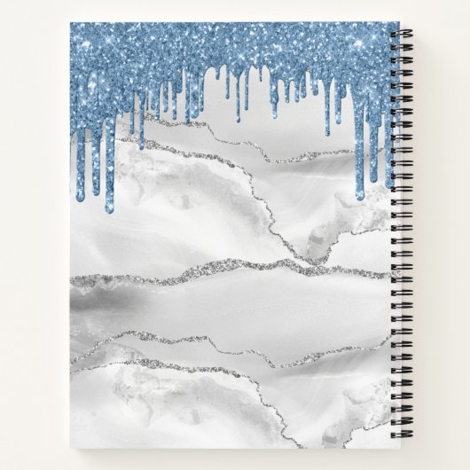 Blue Glitzer Yes and Amen 2 Korinther 1:20 Bibel Notizblock (Rückseite)