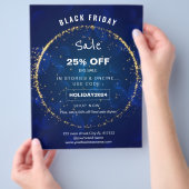 Blue Glitzern Party - Verkauf von Ferienwohnungen  Flyer (Hand)