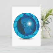 Blue Globe Einladungen
