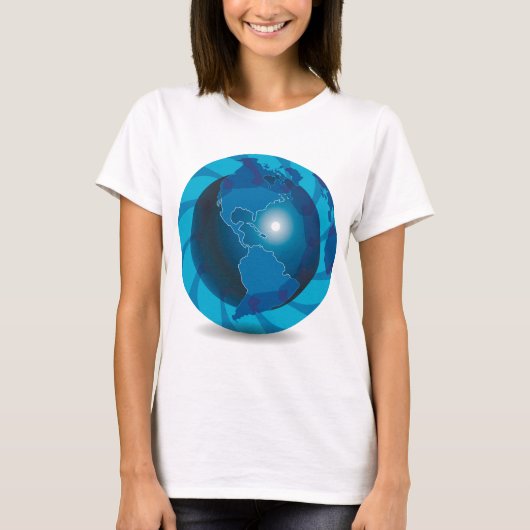 Blue Globe Frauen T - Shirt (Vorderseite)