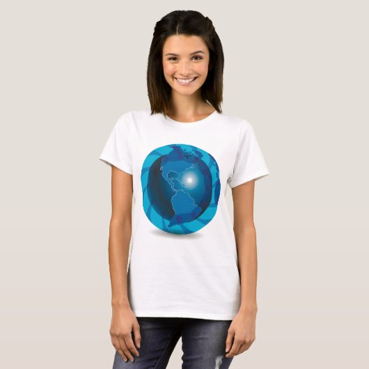 Blue Globe Frauen T - Shirt (Vorne ganz)