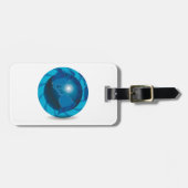 Blue Globe Gepäckanhänger (Vorderseite horizontal)