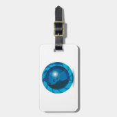 Blue Globe Gepäckanhänger (Vorderseite vertikal)