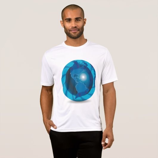 Blue Globe Mens Active T-Shirt (Vorne ganz)
