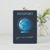 Blue Globe Passport Travel Books for Baby Begleitkarte (Stehend Vorderseite)