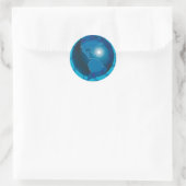 Blue Globe Stickers (Tasche)