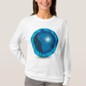 Blue Globe Womens Long Sleeve T-Shirt (Vorderseite)