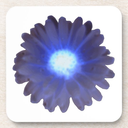 Blue Glow Marigold Cork Untersetzer (Vorderseite)