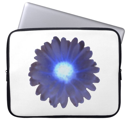Blue Glow Marigold Laptop Bag Laptopschutzhülle (Vorderseite)