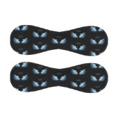 Blue Glowing Angel Wings on black background Baseball (Paneele)