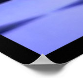 Blue Glowing King Chess Teil Poster (Ecke)