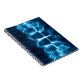 Blue Glowing Zähne Bite Dentin Notebook Notizblock (Rechte Seite)