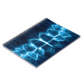 Blue Glowing Zähne Bite Dentin Notebook Notizblock (Linke Seite)