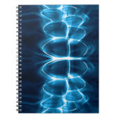 Blue Glowing Zähne Bite Dentin Notebook Notizblock (Vorderseite)