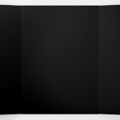 Blue Glows Angel Wings auf schwarzem Hintergrund Dreifach-gefaltete Programmkarte (Innenseite Mitte)