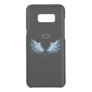 Blue Glows Angel Wings auf schwarzem Hintergrund Get Uncommon Samsung Galaxy S8 Plus Hülle