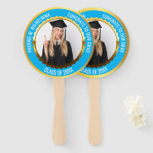 Blue Glückwunschs zu unserem Grad Foto Class 2025 Fächer (Vorne und Hinten)