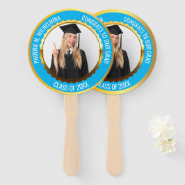 Blue Glückwunschs zu unserem Grad Foto Class 2025 Fächer