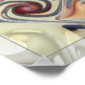 Blue Gnarly Poster (Ecke)