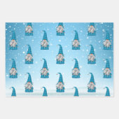 Blue Gnome Geschenkpapier Set (Vorderseite 2)