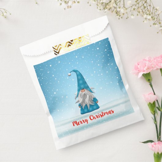 Blue Gnome on Snow Geschenktütchen (Versiegelt)