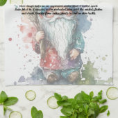 Blue Gnome Weihnachtsbaum Rezept Sake Geschirrtuch (Gefaltet)