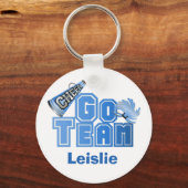 Blue Go Team Cheerleader Schlüsselanhänger (Vorderseite)