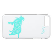 Blue Goat Chinese Zodiac personalisierter Fall Case-Mate iPhone Hülle (Rückseite (Horizontal))
