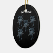 Blue Goblin Gang Halloween Ornament (Links)