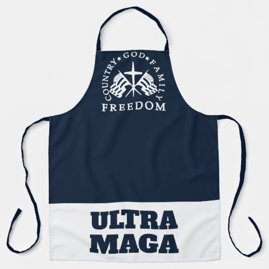 Blue God Family Country Freedom ULTRA MAGA Schürze (Vorderseite)