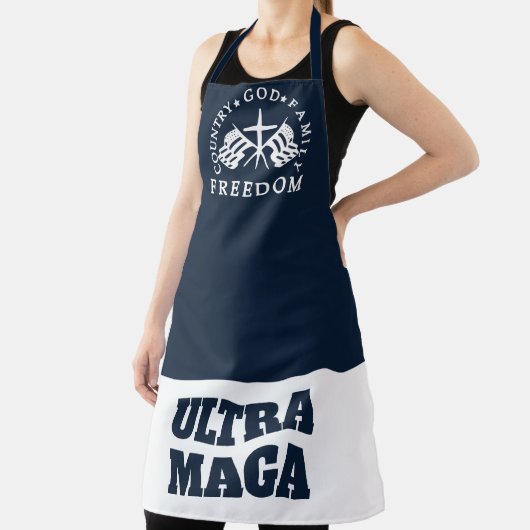 Blue God Family Country Freedom ULTRA MAGA Schürze (InSitu)