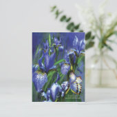 Blue Goddess Art Postcard Postkarte (Stehend Vorderseite)