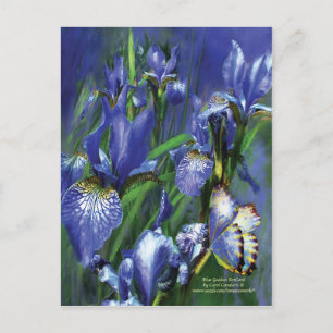 Blue Goddess Art Postcard Postkarte