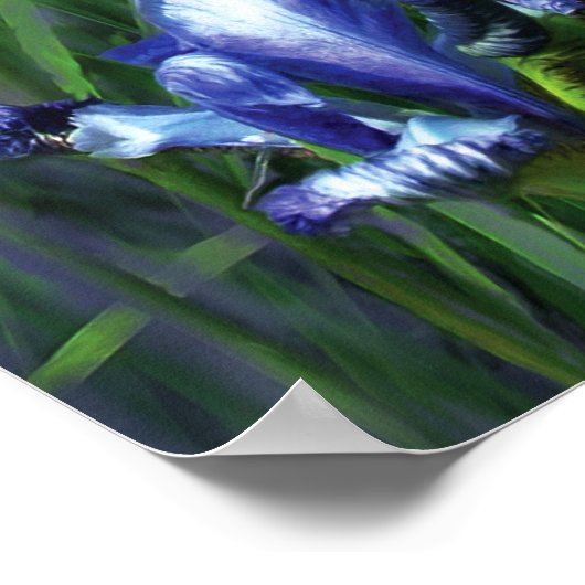 Blue Goddess Art Poster/Print Poster (Ecke)