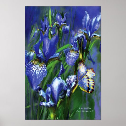 Blue Goddess Art Poster/Print Poster (Vorne)