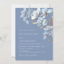 Blue Gold 3D Blumen
