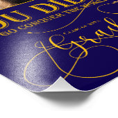 Blue Gold Abschluss Multi Foto Keepake (Ecke)