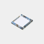 Blue Gold Abstrakte 3D-Effekt Personalisiert 3x3 Post-it Klebezettel (angewinkelt)