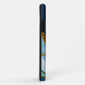 Blue & Gold Agate Geode Case-Mate iPhone Hülle (Hinten/Rechts)