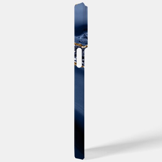 BLUE & GOLD AGATE PATTERN Case-Mate iPhone HÜLLE (Rückseite / Rechts)