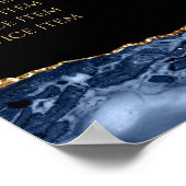 Blue Gold Agate Price List Poster (Ecke)