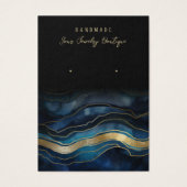 Blue Gold Agate Schmuckkarten sammeln (Vorderseite)