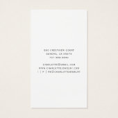 Blue Gold Agate Script Earring Display Card (Rückseite)